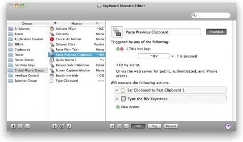 Keyboard Maestro Editor