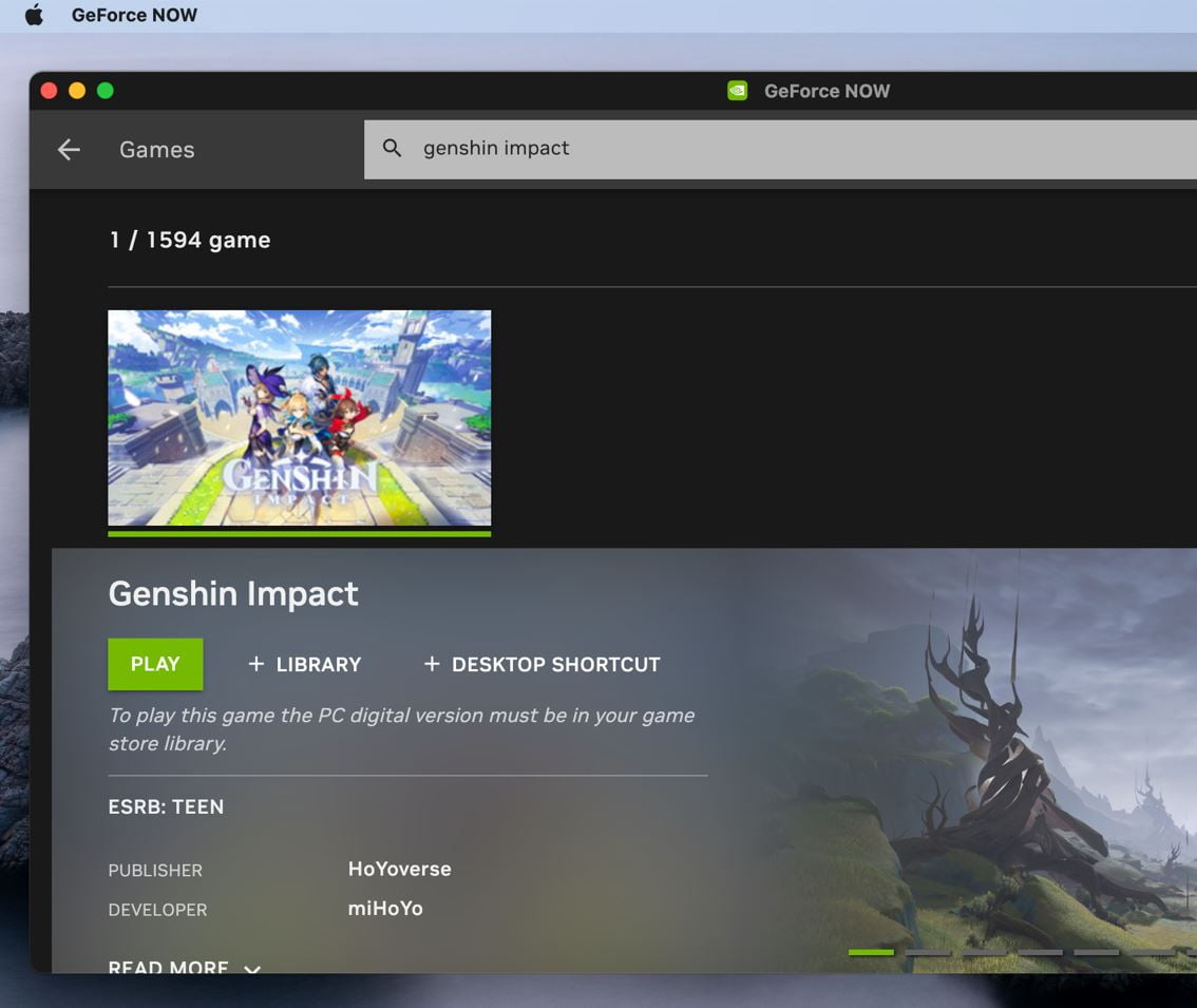 GeForce Now site