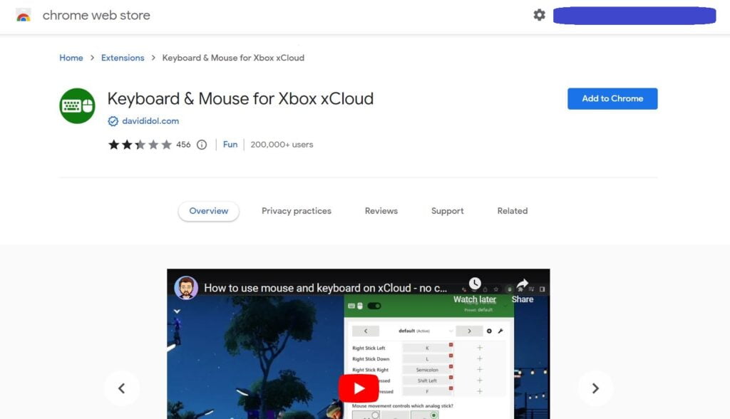 Keyboard & Mouse for Xbox xCloud - Microsoft Edge Addons