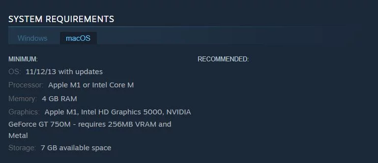 Mac System requirements for FM24