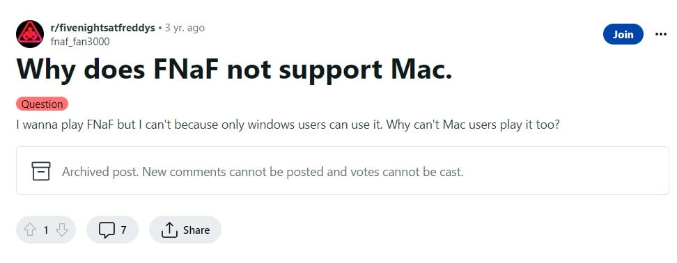 FNaF on Mac