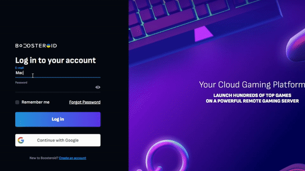 How to play games with Boosteroid on Mac