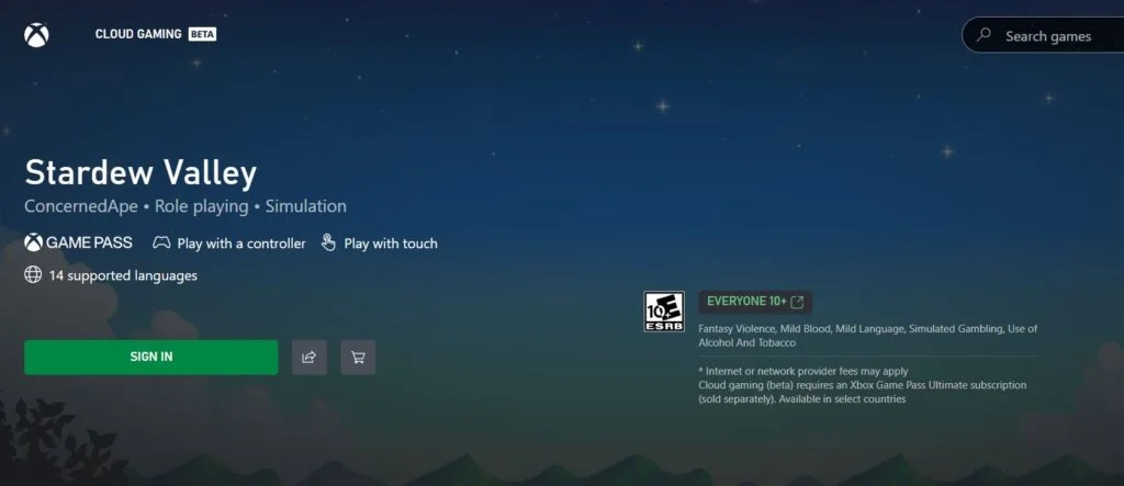 Stardew Valley on Mac with Xbox Cloud Gaming. Play Stardew Valley on Mac with Xbox Cloud Gaming.