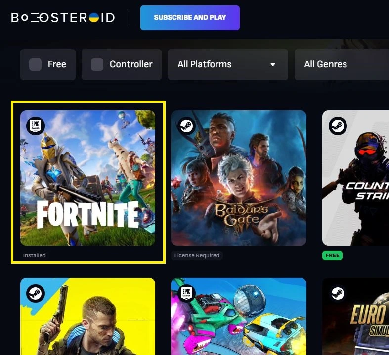 FORTNITE in 3 DIFFERENT CLOUD GAMING!!! XCLOUD, GEFORCE NOW and BOOSTEROID!  